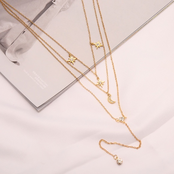 💕 Last one Moon N Star Long Necklaces - Picture 5 of 14